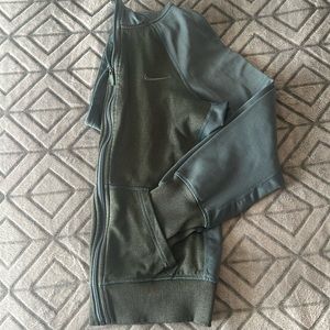 Army Green Nike Zip Hoodie